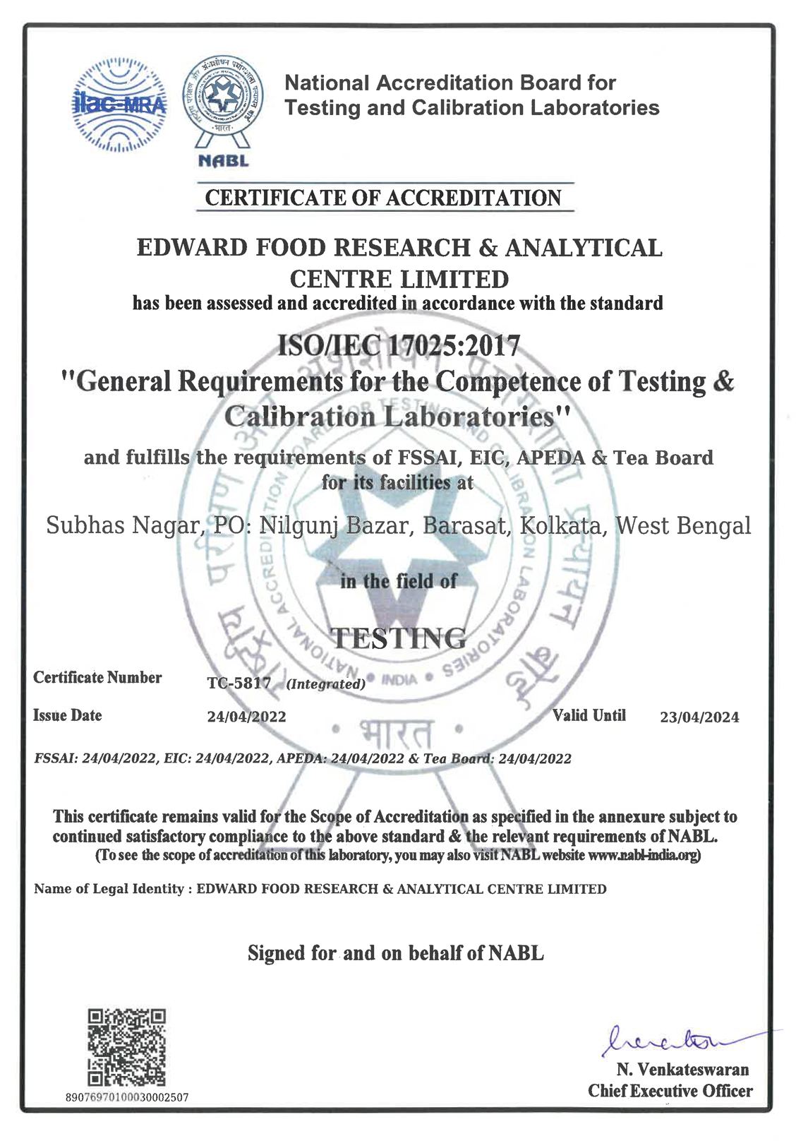 USDFA Certificate